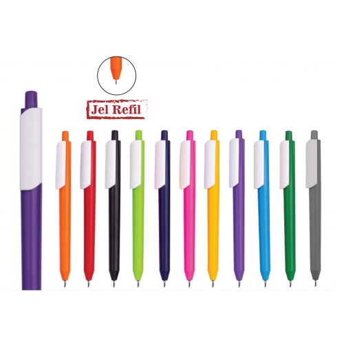 10615 PEMBE Plastik Tkenmez Kalem ( Jel Refil )